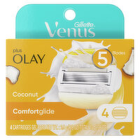 Venus ComfortGlide plus Olay Coconut Women's Razor Blade Refills, 4 Count, 4 Each