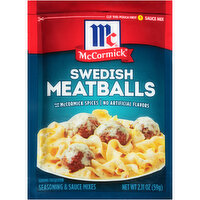 McCormick Swedish Meatballs Seasoning & Sauce Mixes, 2.11 Ounce