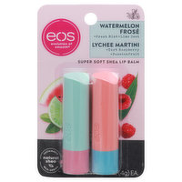 EOS Lip Balm, Watermelon Frose/Lychee Martini, 2 Each