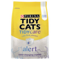 Purina Tidy Cats Tidy Care Cat Litter, Alert, Multi-Cat, Color-Changing Crystals, 8 Pound