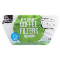 ESSENTIAL EVERYDAY Coffee Filters, Basket, White, 100 Each