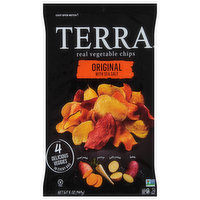 Terra Vegetable Chips, Real, Original with Sea Salt, 5 Ounce