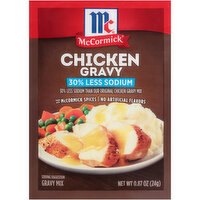 McCormick 30% Less Sodium Chicken Gravy Mix, 0.87 Ounce