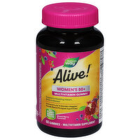 Nature's Way Alive! Multivitamin Gummy, Women's 50+, Gummies, Mixed Berry Flavored, 60 Each