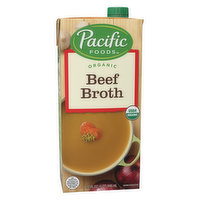Pacific Foods Broth, Organic, Beef, 32 Ounce