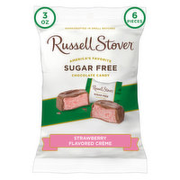 Russell Stover Sugar Free Strawberry Flavored Crème Candy, 3 oz. bag (≈ 6 pieces), 3 Ounce