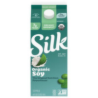 Silk Soymilk, Organic, Unsweet, 64 Fluid ounce