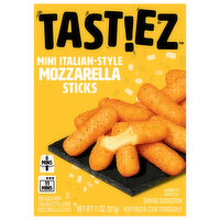 Tastiez Mozzarella Sticks, Italian-Style Herb, Breaded, Mini, 11 Ounce