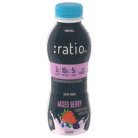 Ratio Dairy Drink, Mixed Berry, 7 Fluid ounce