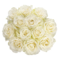 Cub Dozen White Roses, 1 Each