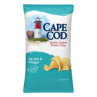 Cape Cod Potato Chips, Sea Salt & Vinegar, Kettle Cooked, 8 Ounce