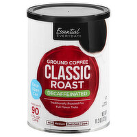 Essential Everyday Coffee, Ground, Medium, Classic Roast, Decaffeinated, 11.3 Ounce