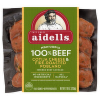 Aidells Cotija Cheese and Poblano Beef Smoked Sausage Links, 4 Count, 10 Ounce