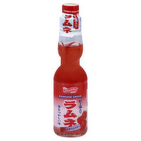 Shirakiku Ramune Drink, Carbonated, Strawberry, 6.76 Ounce