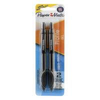 Paper Mate Profile Pens, Medium Point, Gel, 2 Each