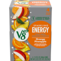 V8® +Energy® Sparkling Orange Pineapple Energy Drink, 46 Fluid ounce