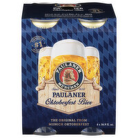 Paulaner Beer, Oktoberfest Bier, 4 Each