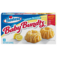 Hostess Baby Bundts Cakes, Lemon Drizzle, Mini, 8 Each