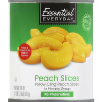 Essential Everyday Peach Slices, 29 Ounce