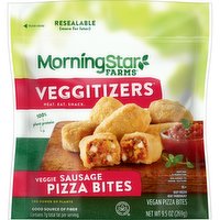 MorningStar Farms Veggitizers Pizza Bites, Meatless Sausage, 9.5 Ounce