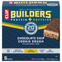 Builders Protein Bars, Chocolate Chip Cookie Dough, 6 Each