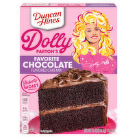 Duncan Hines Flavored Cake Mix, Favorite Chocolate, Dolly Parton's, 18 Ounce