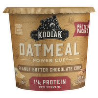 Kodiak Power Cup Oatmeal, Peanut Butter Chocolate Chip, Protein Packed, 2.12 Ounce