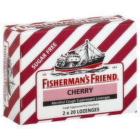 Fisherman's Friend Cough Suppressant/Oral Anesthetic, Sugar Free, Lozenges, Cherry, 2 Each