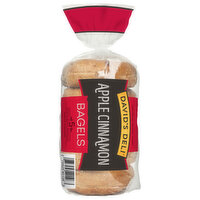 David's Deli Bagels, Apple Cinnamon, Presliced, 5 Each