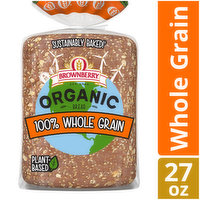 Brownberry Brownberry Organic 100% Whole Grain Bread, 27 oz, 27 Ounce