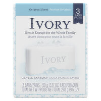 Ivory Ivory Bar Soap Notes of Aloe 3.17 oz., 3 Count, 9.5 Ounce