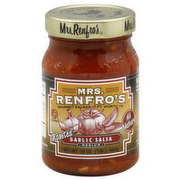 Mrs. Renfro's Salsa, Garlic, Medium, 16 Ounce