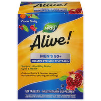 Nature's Way Alive! Complete Multivitamin, Men's 50+, Tablets, 50 Each