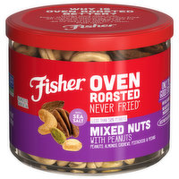 Fisher Oven Roasted Never Fried Mixed Nuts, 10 Ounce