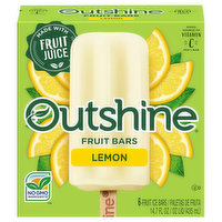 Outshine Fruit Ice Bars, Lemon, 6 Each