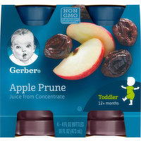 Gerber Juice, Apple Prune, 12+ Months, 4 Each