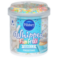 Pillsbury Funfetti Frosting, Vanilla, Whipped, 12 Ounce