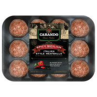 Carando Meatballs, Italian Style, Spicy Sicilian Recipe, 16 Ounce