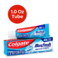 Colgate Max Fresh Travel Size Toothpaste With Mini Breath Strips, 1 Ounce