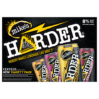 Mike's Harder Malt Beverage, Premium, Assorted, Variety Pack, 12 Each