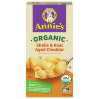 Annie's Macaroni & Cheese, Shells & Real Aged Cheddar, Organic, 6 Ounce