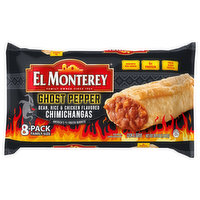 El Monterey Chimichangas, Ghost Pepper, Family Size, 8 Pack, 8 Each