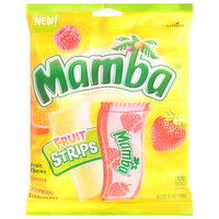 Mamba Fruit Strips, Orange, Lemon, Raspberry, Strawberry, Fruit Chews, 6.3 Ounce