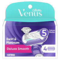 Venus Venus Deluxe Smooth Swirl Women's Razor Blade Refills, 4ct, 4 Each