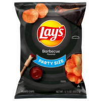 Lay's Potato Chips, Barbecue Flavored, Party Size, 12.5 Ounce