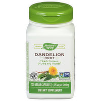 Nature's Way Dandelion Root, 1575 mg, Vegan Capsules, 100 Each