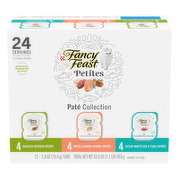 Fancy Feast Cat Food, Pate Collection, 12 Dual Packs, 12 Each