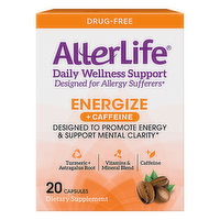 AllerLife Energize, +Caffeine, Capsules, 20 Each