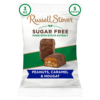 Russell Stover Sugar Free Peanut, Caramel & Nougat Covered in Chocolate Candy, 3 oz. bag, 3 Ounce