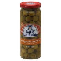 Early California Olives, Manzanilla, Pimiento Stuffed, 10 Ounce